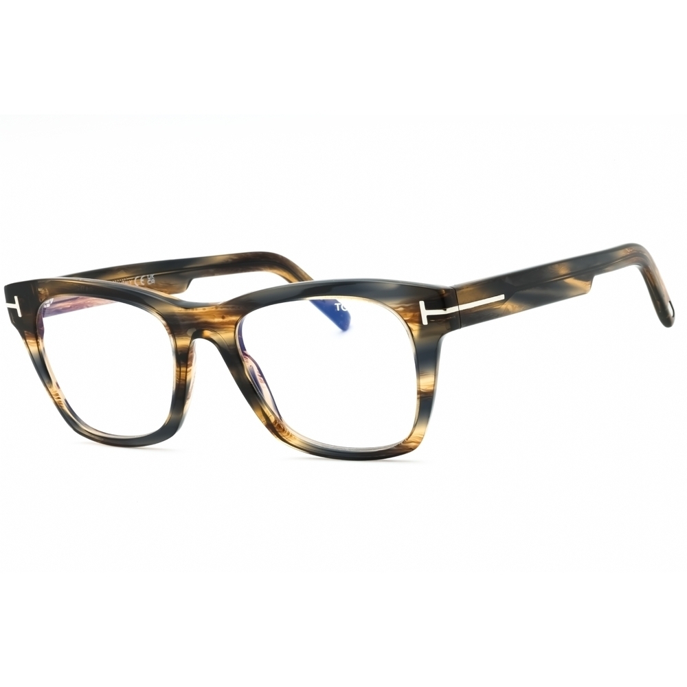 NWT Tom Ford FT5886 Light Brown Round 52mm Eyeglasses